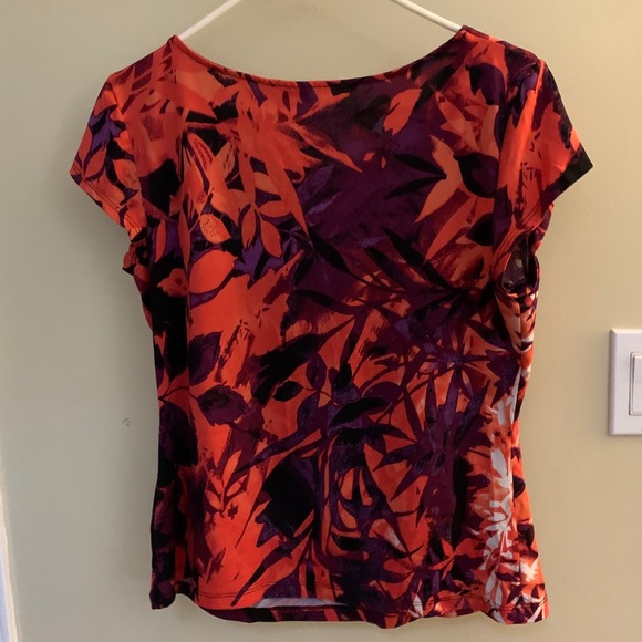 2/$22 Mandy Evans Floral Top - Picture 2 of 3